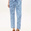Belted Gingham Seersucker Tapered Pant Belted Gingham Seersucker Tapered Pant