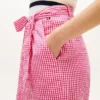Belted Gingham Seersucker Tapered Pant Belted Gingham Seersucker Tapered Pant