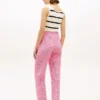 Belted Gingham Seersucker Tapered Pant Belted Gingham Seersucker Tapered Pant