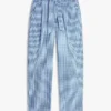 Belted Gingham Seersucker Tapered Pant Belted Gingham Seersucker Tapered Pant
