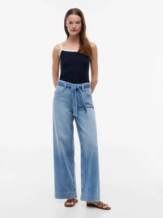Belted High-Rise Wide Leg Jean Belted High-Rise Wide Leg Jean