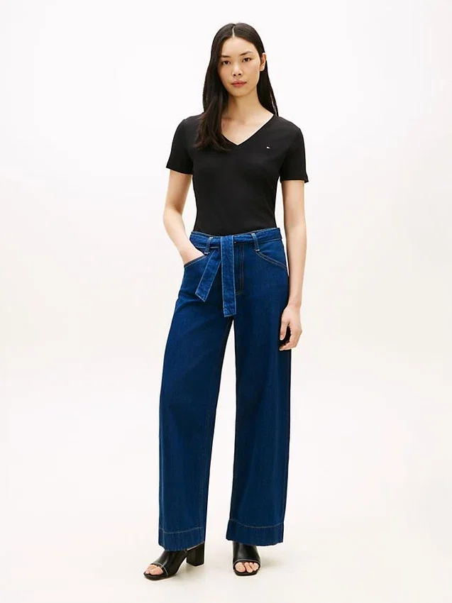 Belted High-Rise Wide Leg Jean Belted High-Rise Wide Leg Jean