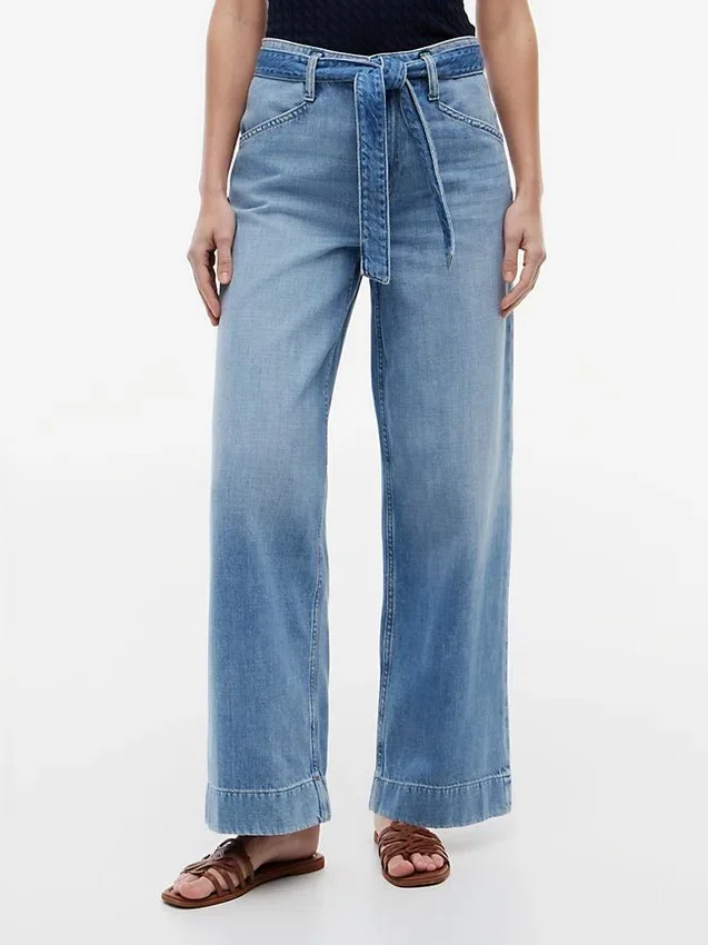 Belted High-Rise Wide Leg Jean Belted High-Rise Wide Leg Jean