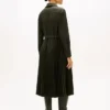 Belted Pleated Twill Shirtdress