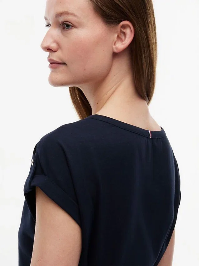 Belted Stretch-Cotton Dress Belted Stretch-Cotton Dress