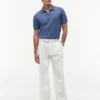 Belted Striped Cotton-Linen Blend Pant Belted Striped Cotton-Linen Blend Pant