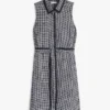 Belted TH Grid Print Crepe Shirtdress Belted TH Grid Print Crepe Shirtdress