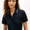 Belted Tipped Midi Polo Dress Belted Tipped Midi Polo Dress