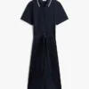 Belted Tipped Midi Polo Dress Belted Tipped Midi Polo Dress