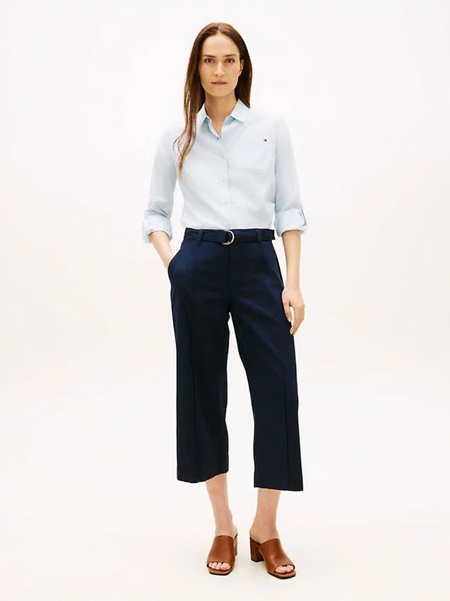 Belted Wide-Leg Chino Belted Wide-Leg Chino