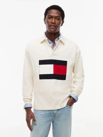 Big Flag Logo Rugby Sweatshirt