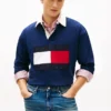 Big Flag Logo Rugby Sweatshirt
