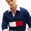 Big Flag Logo Rugby Sweatshirt