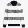 Block Stripe Zip Cardigan Block Stripe Zip Cardigan