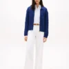 Boxy Fit Cable Knit Zip Cardigan Boxy Fit Cable Knit Zip Cardigan