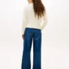 Boxy Fit Cable Knit Zip Cardigan