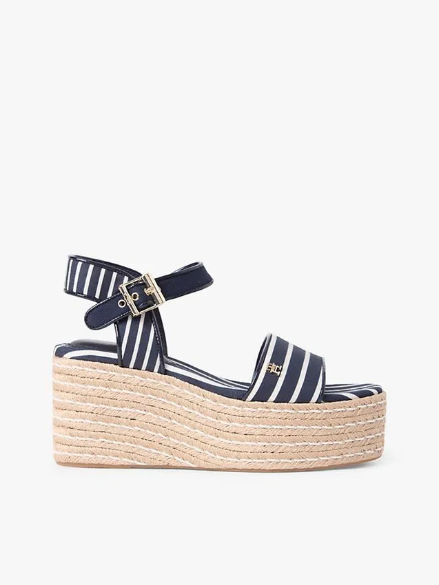 Breton Stripe Platform Wedge Espadrille Breton Stripe Platform Wedge Espadrille