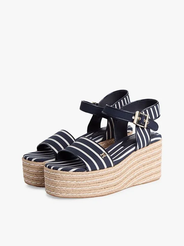 Breton Stripe Platform Wedge Espadrille Breton Stripe Platform Wedge Espadrille