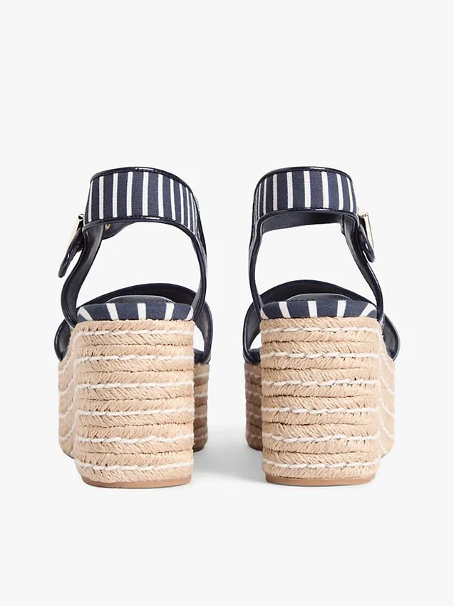 Breton Stripe Platform Wedge Espadrille Breton Stripe Platform Wedge Espadrille