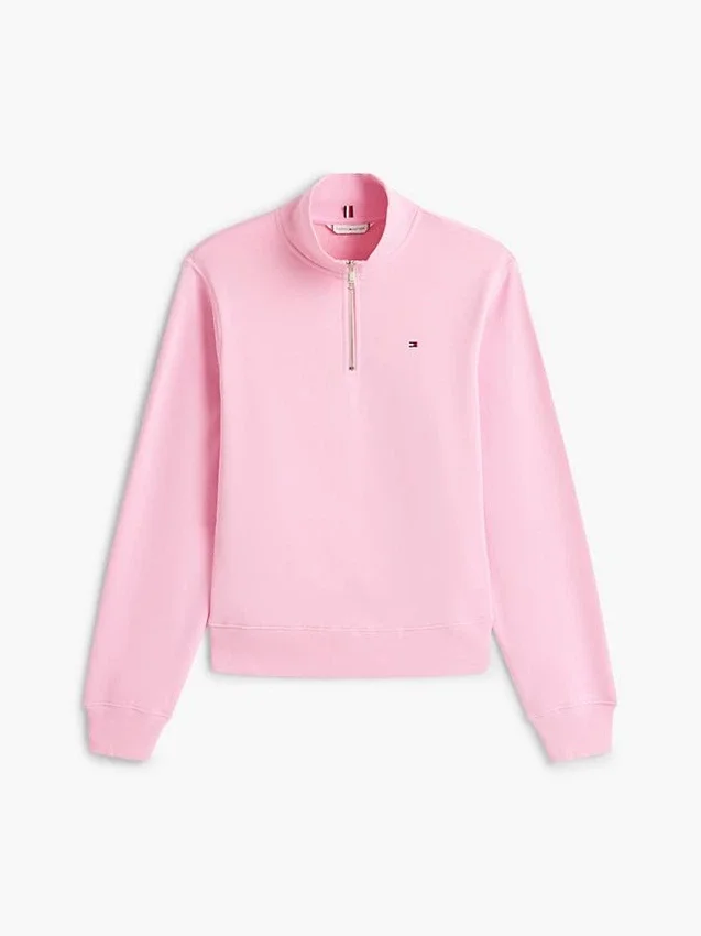 Brushed-Back Quarter-Zip Sweatshirt Brushed-Back Quarter-Zip Sweatshirt