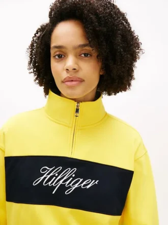 Brushed-Back Quarter-Zip Sweatshirt