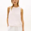 Buttoned-Back Linen-Blend Tank Top Buttoned-Back Linen-Blend Tank Top