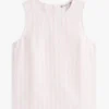Buttoned-Back Linen-Blend Tank Top Buttoned-Back Linen-Blend Tank Top