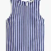 Buttoned-Back Linen-Blend Tank Top Buttoned-Back Linen-Blend Tank Top