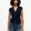 Cable Knit Cardigan Vest