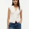 Cable Knit Cardigan Vest