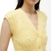 Cable Knit Cardigan Vest