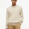 Cable Knit Crewneck Sweater