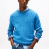 Cable Knit Crewneck Sweater