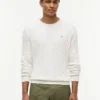 Cable Knit Crewneck Sweater