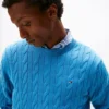 Cable Knit Crewneck Sweater