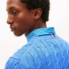 Cable Knit Crewneck Sweater