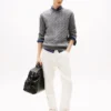 Cable Knit Crewneck Sweater