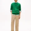 Cable Knit Crewneck Sweater
