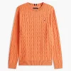 Cable Knit Crewneck Sweater