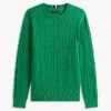 Cable Knit Crewneck Sweater