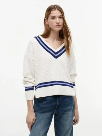 Cable Knit Cricket Sweater