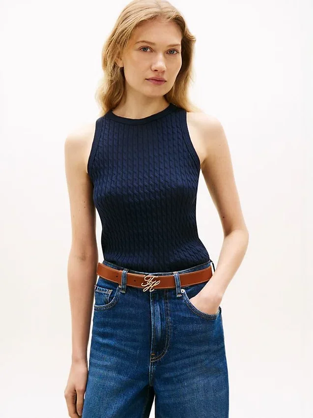 Cable Knit Sweater Tank Cable Knit Sweater Tank