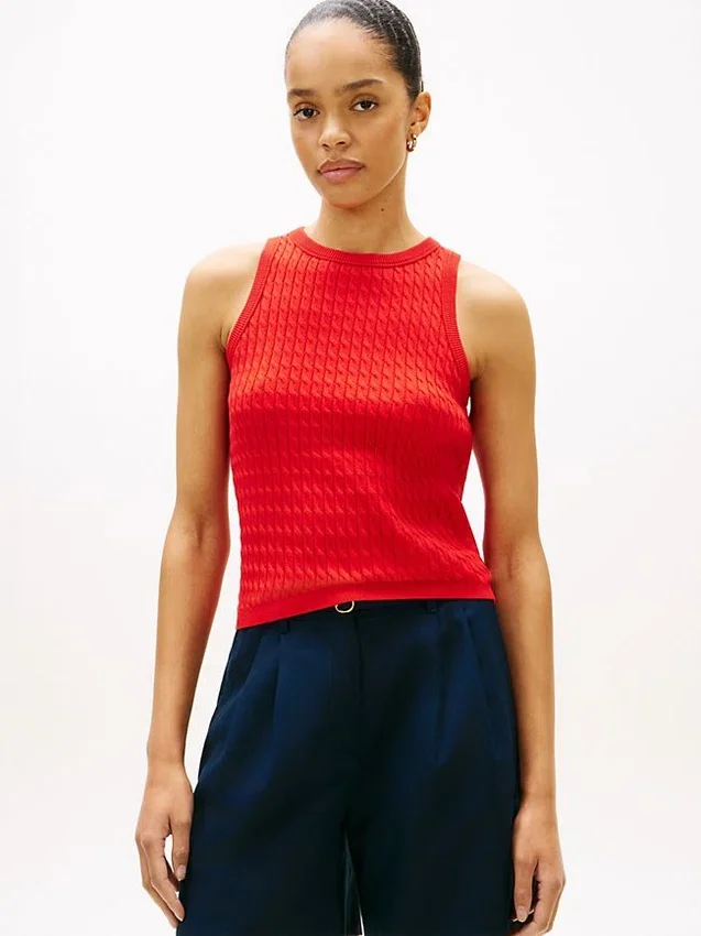 Cable Knit Sweater Tank Cable Knit Sweater Tank