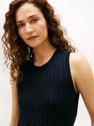 Cable Knit Sweater Vest