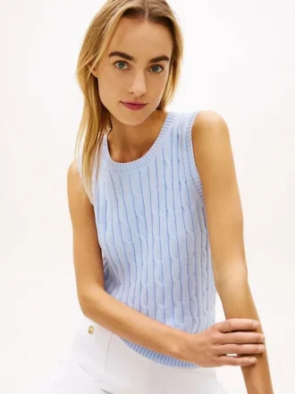 Cable Knit Sweater Vest