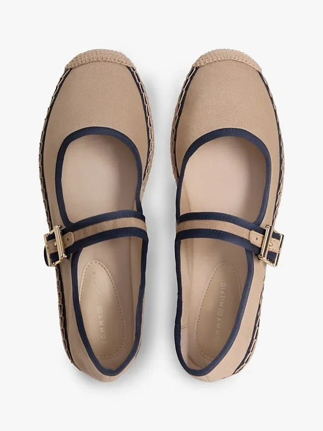 Canvas Mary Jane Espadrille Canvas Mary Jane Espadrille