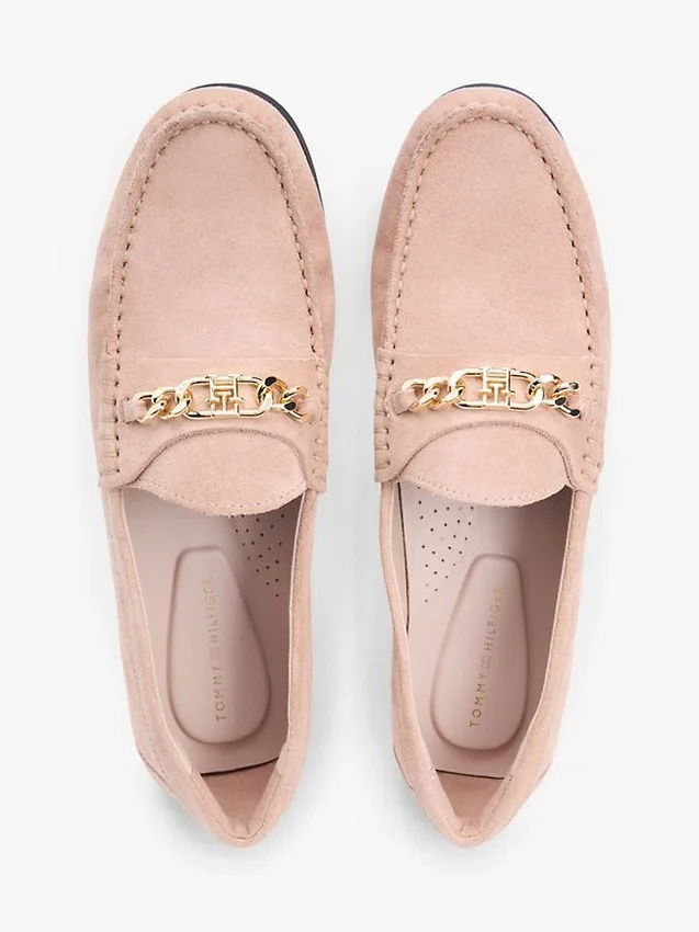 Chain-Link Suede Loafer Chain-Link Suede Loafer