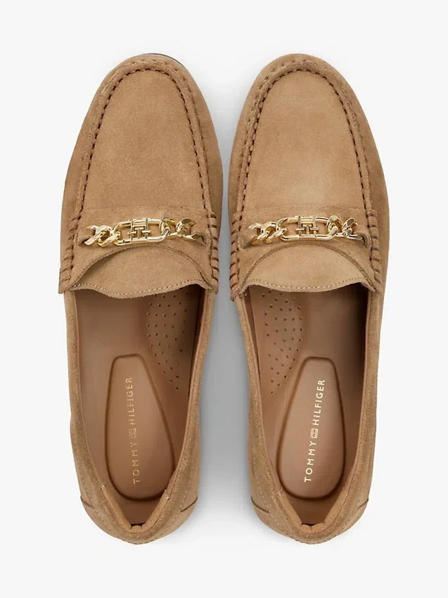 Chain-Link Suede Loafer Chain-Link Suede Loafer