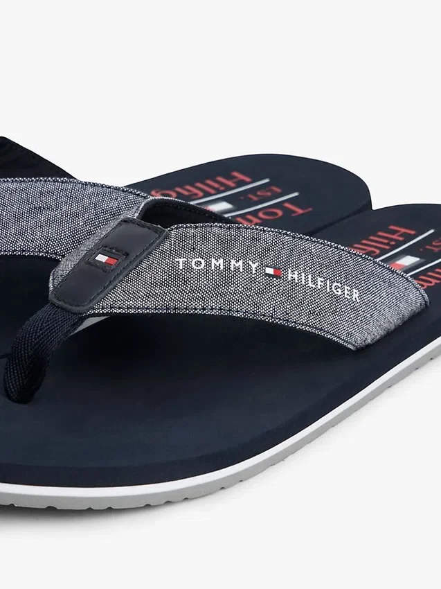 Chambray Linen Flip-Flop Chambray Linen Flip-Flop