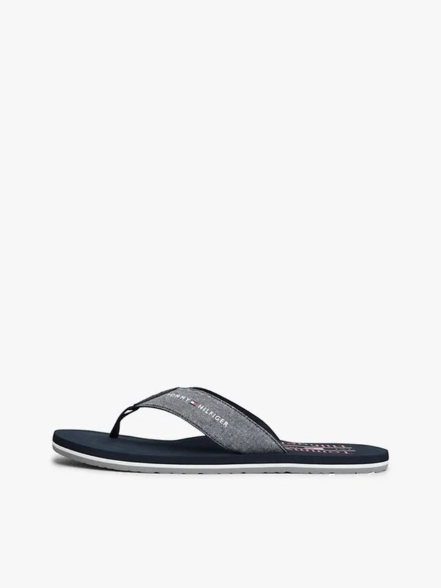 Chambray Linen Flip-Flop Chambray Linen Flip-Flop